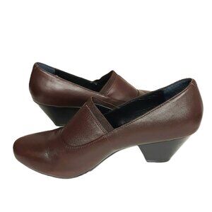 Dansko Beatrix Brown Nappa Leather Pumps 40EU/10US Scandi Office Comfort